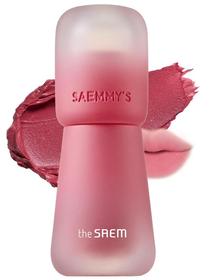 THESAEM Saemmy's Crema Velvet Tint 05 Berry Foam - Matte Lip Cream Velvet Finish Lip Makeup with Natural Plumping Effect - Long Lasting Smooth Fluffy Lips, 0.1oz. - Image 1