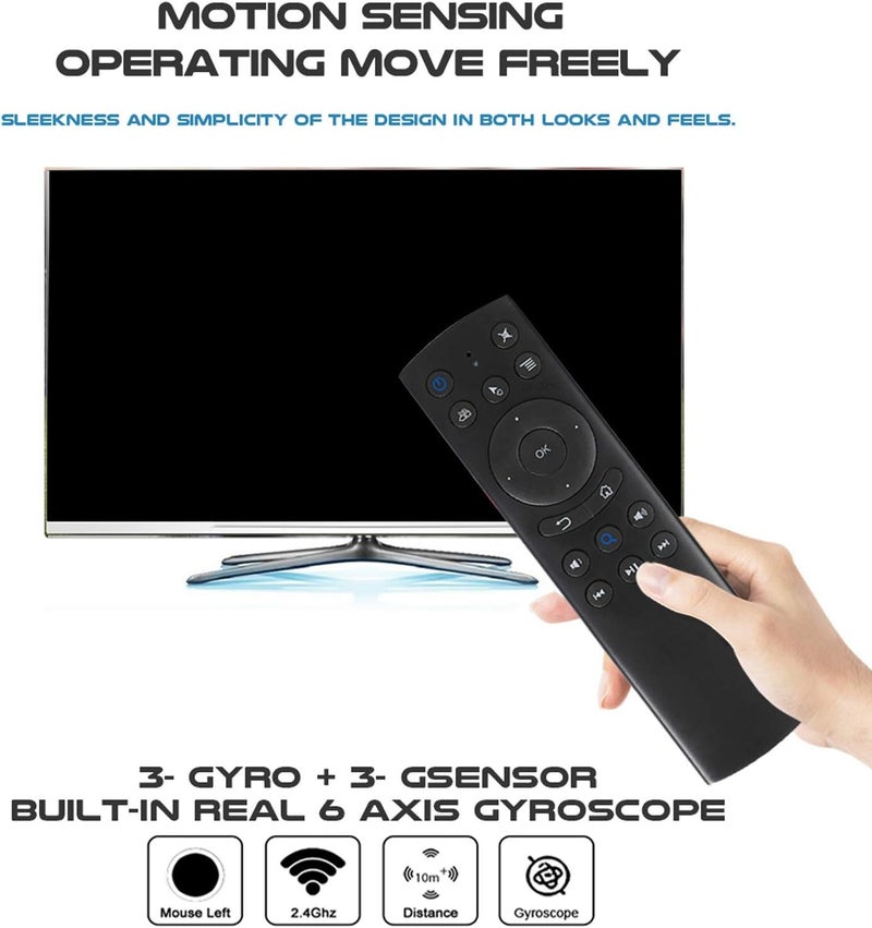 G20BTS Bluetooth 5.0 Mouse Remote Control, Built‑in 6‑axis Gyroscope Sensor Mouse for Smart Television/Android Television Box with Bluetooth Function - Image 3