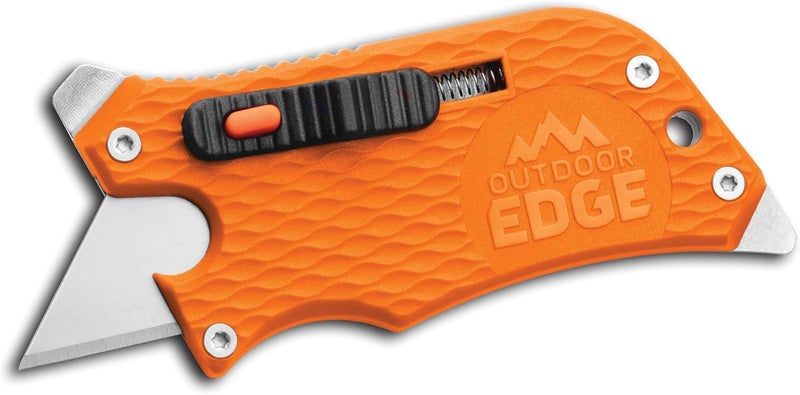 Outdoor Edge SlideWinder - Utility Knife Multitool with Standard Replaceable Razor Blade, Screwdrivers, Prybar, Bottle Opener and Pocket Clip with Locking Auto-Retracting Blade - Image 1