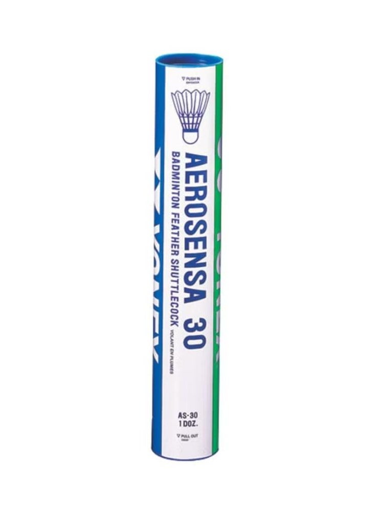 Yonex 12-Piece Aerosensa 30 Shuttlecock  - Image 1