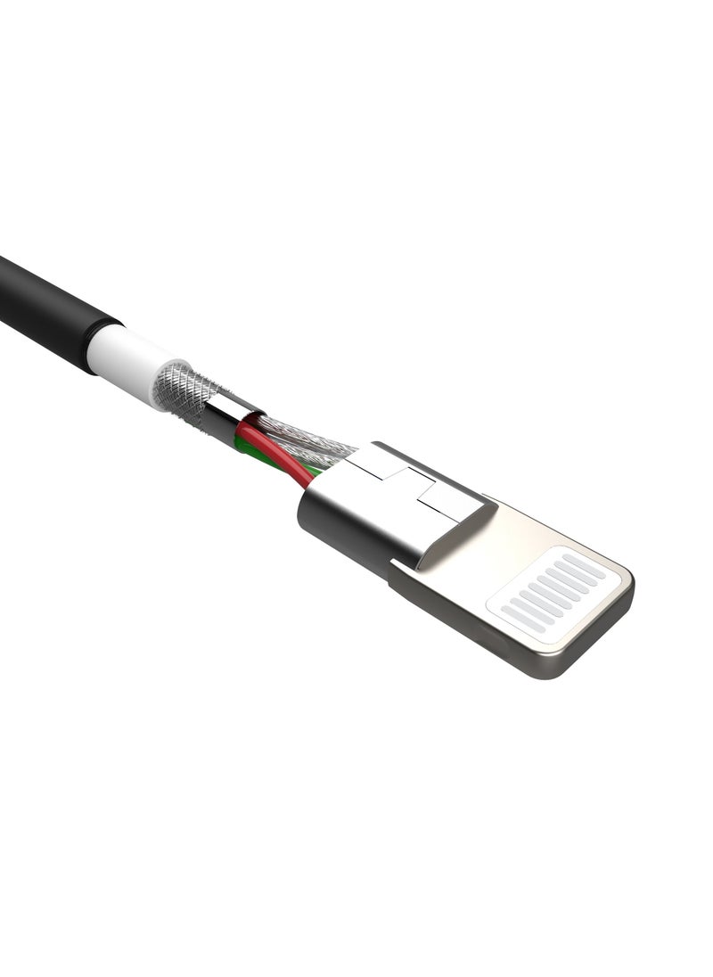 Silicon Power iphone charger Lightning To USB Cable - 1 Meter - Black  - Image 2