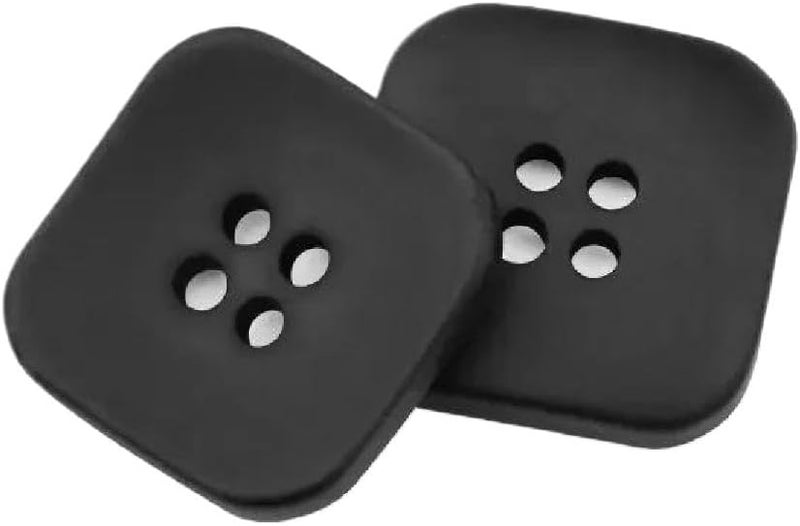 Buttons,Metal Buttons, Buttons 10pcs/lot Resin Button Square Round Colorful Children for 18/21/25/28/30mm Sewing Clothing DIY Craft(Square Black,21mm) - Image 1