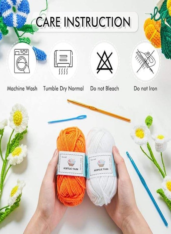 Tusmad Cotton Crochet Kit for Beginners with Crochet Thread, Hooks & DIY Tools | Learn to Crochet Set for Adults & Kids | Complete Crocheting Supplies with Colors Yarn Stitch Counter & Yarn Cutter Ring - Image 5