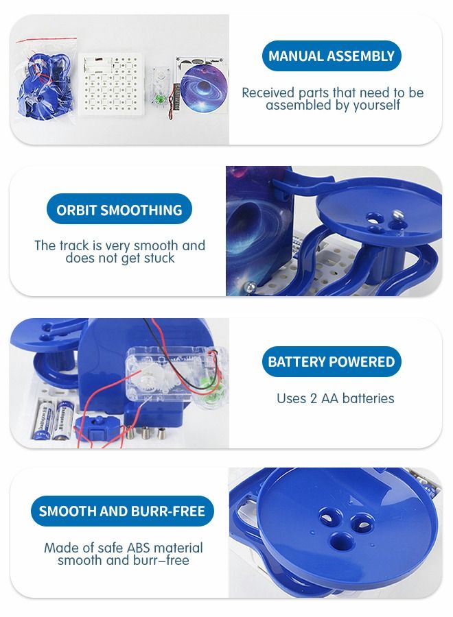جرويك ألعاب مجمعة على شكل أفعوانية مغناطيسية، العلوم والتعليم التي يمكنك صنعها بنفسك، التعليم المبكر للأطفال، مجموعات تخفيف الضغط الإبداعية، التجارب العلمية - Image 3