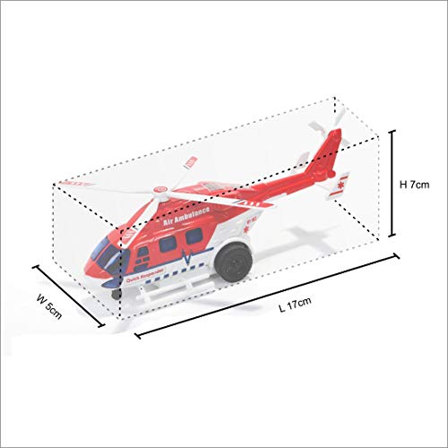 Centy Toys Dhruv Air Ambulance Helicopter Toy,Multicolor, Kids - Image 5