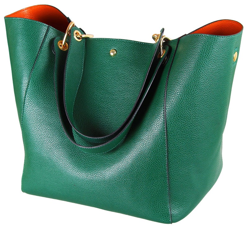 sqlp Large Work Tote Bag for Women Designer Purses and Handbags Big Bucket bags Ladies Travel Crossbody Purse Dark Green - Image 1
