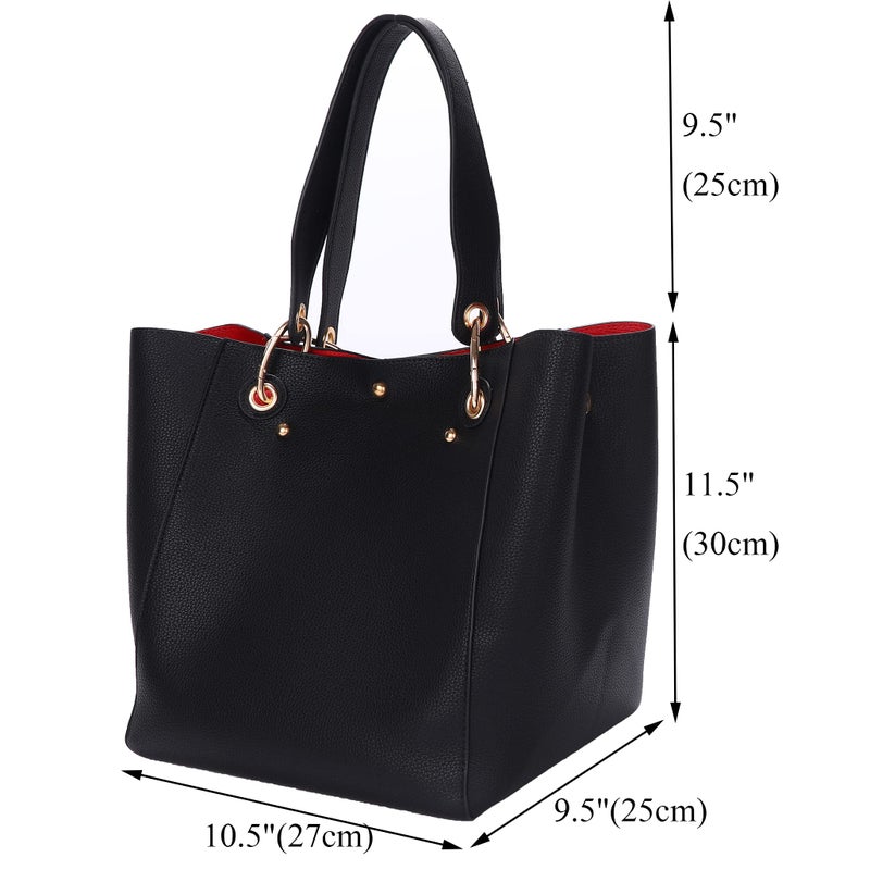 sqlp Large Work Tote Bag for Women Designer Purses and Handbags Big Bucket bags Ladies Travel Crossbody Purse Dark Green - Image 3