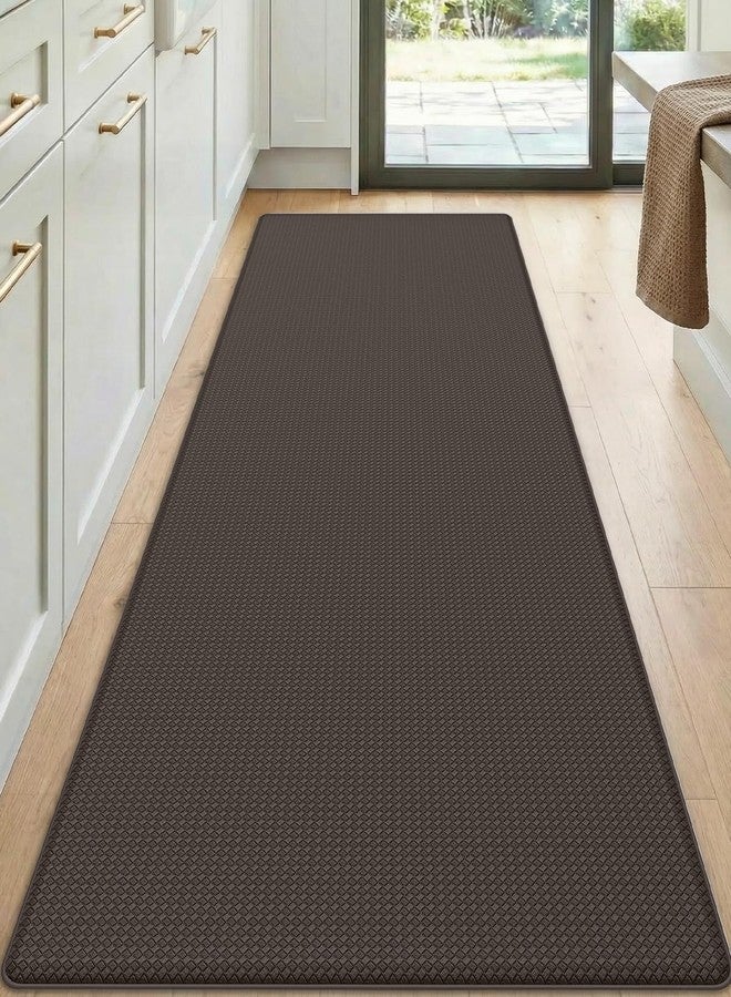 DEXI Kitchen Mats Cushioned Anti-Fatigue 58 x 150 cm, Large Long and Wide Standing Mat, Waterproof, Comfortable, Memory Foam Padded for Front of Sink and Laundry, Brown - Image 1