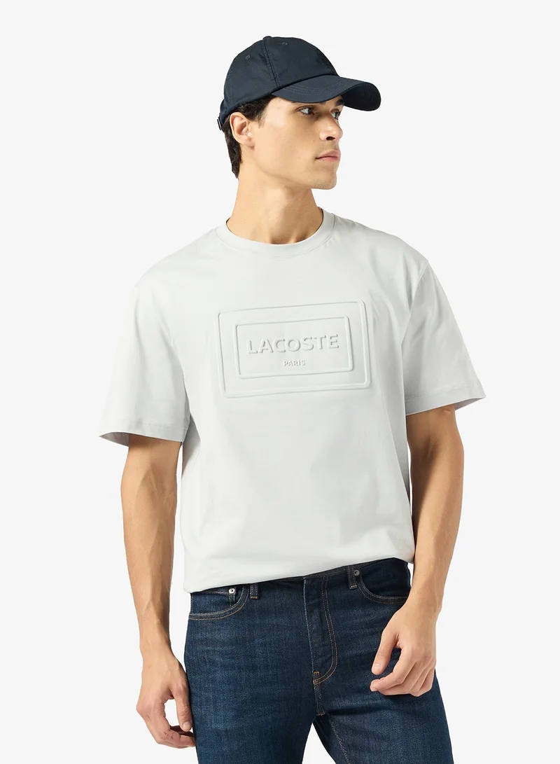 LACOSTE Classic Fit Embossed T-Shirt