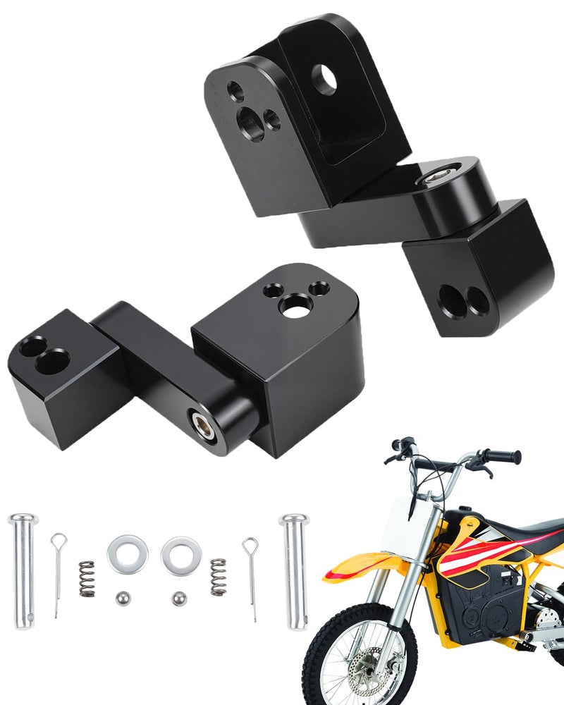 NACORE MX650 Foot Pegs Lowering Bracket, Aluminum Drop Rest Bracket for Razor MX650/500/350, SX500 Electric Dirt Bike, Black - Image 1