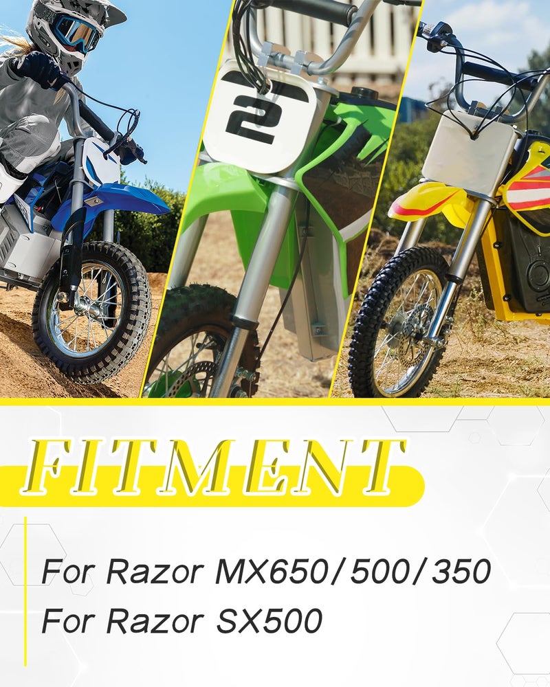 NACORE MX650 Foot Pegs Lowering Bracket, Aluminum Drop Rest Bracket for Razor MX650/500/350, SX500 Electric Dirt Bike, Black - Image 2