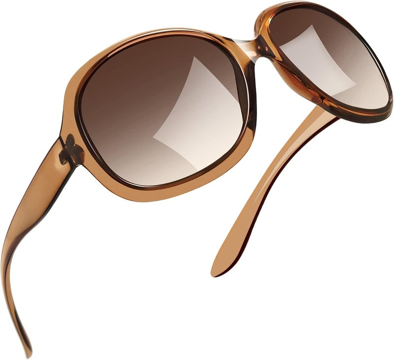 Joopin Polarized Sunglasses for Women, Vintage Oversized Square Sun Glasses UV400 Protection, Ladies Shades Rectangle Large Frame Driving Sunglasses Womens - Image 1