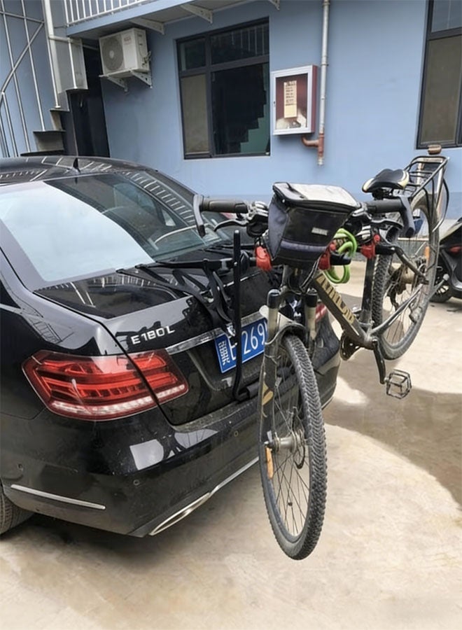 Bukela Trunk Mounted Bike Rack, Foldable Bicycle Rear Mount Carrier, Car 3 Bike Carrier Mount, Bicycle Carrier Rack, Rail Hitch Mount Rack for Cars Trunk - Image 3