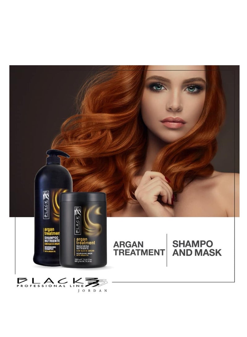 بلاك بروفيشينال لاين بلسم علاج الأرجان من بلاك المحترف 1000 مل - قناع مغذي للشعر بزيت الأرجان - Image 4