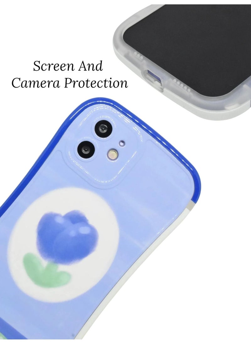 Houmt - iPhone 11 Curve Design Girls Cool Fashion Style Case with Camera Protection Full Shockproof Protective Cover - Image 1