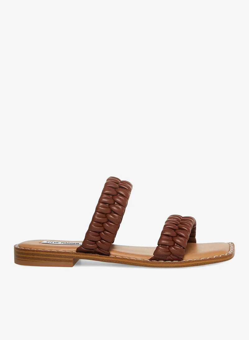 Steve Madden women's brown flat sandals