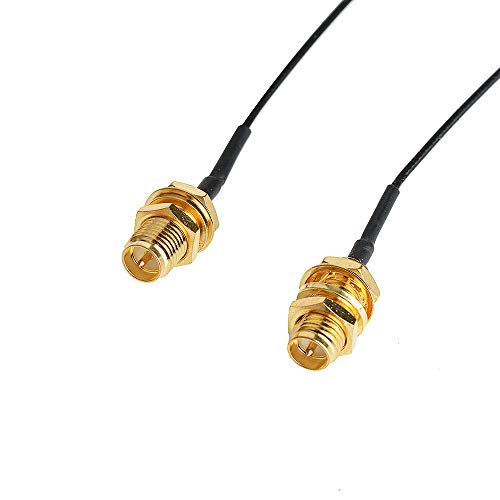 HIGHFINE 2 x 8dBi 2.4GHz 5GHz 5.8GHz Dual Band WiFi RP-SMA Male Antenna+2 x 35CM U.FL/IPEX to RP SMA Female Pigtail Cable for Mini PCIe Card Wireless Routers PC Repeater Desktop FPV UAV Drone PS4 Build - Image 4