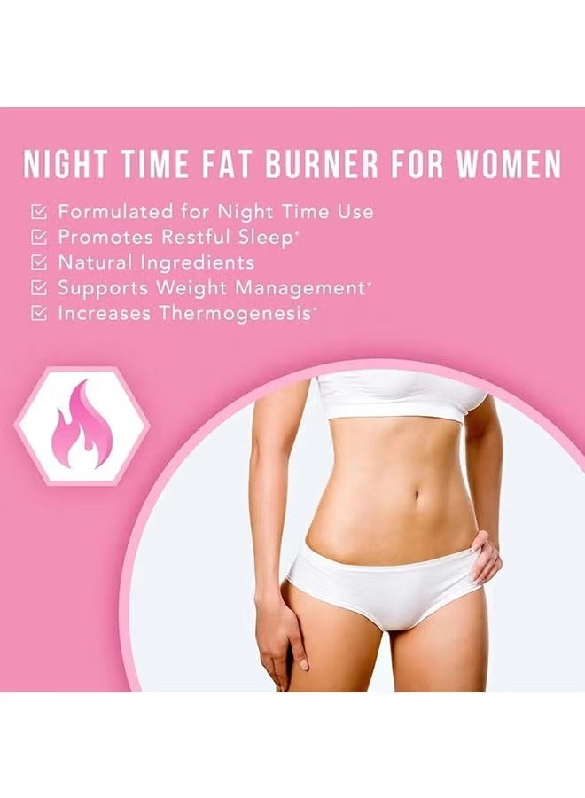 Sthxyfaith Night Time Fat Burner for Women, Weight Loss Capsules, Burn Fat and Tone Up, Dietary Supplement 60 Capsules - Image 3