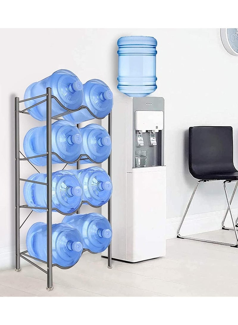 DubaiGallery 5 Gallon Water Bottle Holder 8 Trays Water Jug Rack Water Bottle Rack Reinforced Steel Rack for Water Storage Water Bottle Storage Rack for 10 Bottles - Image 4