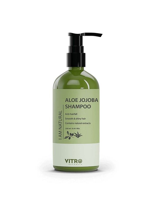 VITRO Aloe Jojoba Shampoo 250 Ml ; Pack ; For Smooth & Shiny Hair ; Antihairfall ; For All Hair Types ; Paraben Free - Image 2