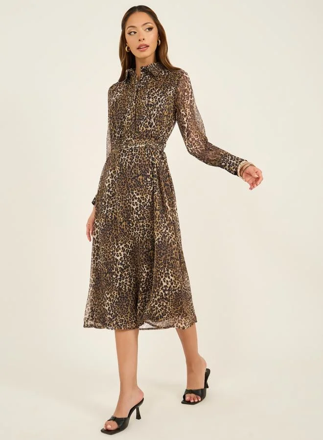 Styli Leopard Print Dress