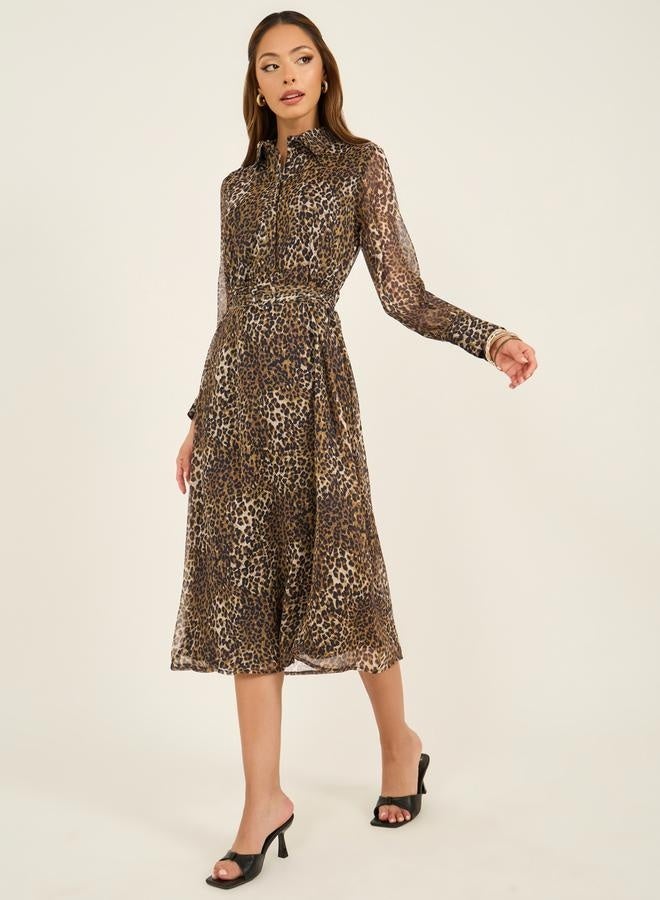 Styli Leopard Print Dress  - Image 3