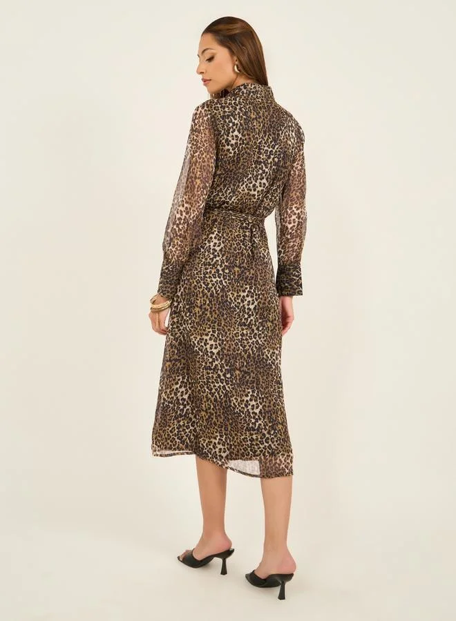 Styli Leopard Print Dress