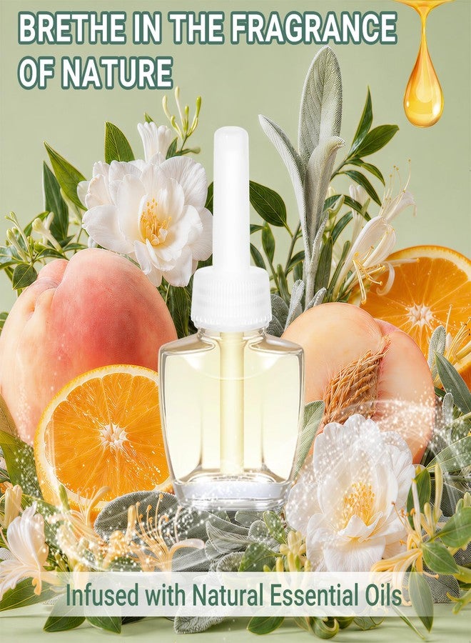 فيريك معطر جو قابل لإعادة التعبئة، برائحة المريمية البيضاء، والمريمية والحمضيات، وزهر العسل، والأوكالبتوس، للمنزل والحمام، 7.92 أونصة سائلة، متوافق مع معطرات الجو من إير ويك وجليد - Image 3