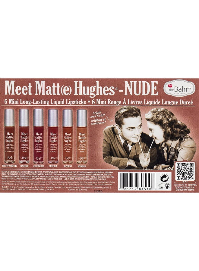 theBalm مجموعة من أحمر الشفاه السائل غير اللامع طويل الأمد مع مرطب ملون 26 حزمة - Image 3