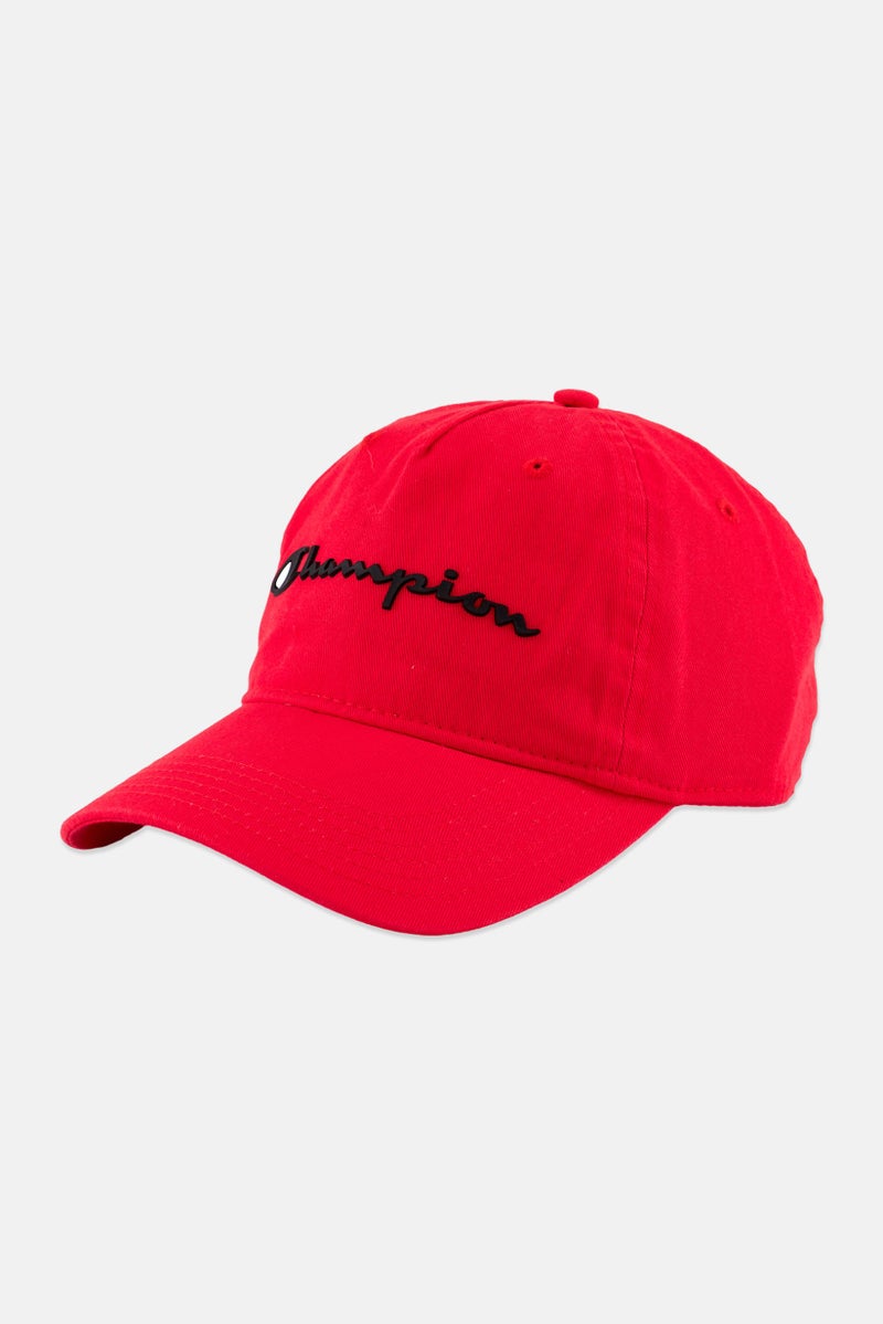 Champion Kids Boy Brand Logo Adjustable Cap, Red - Image 1