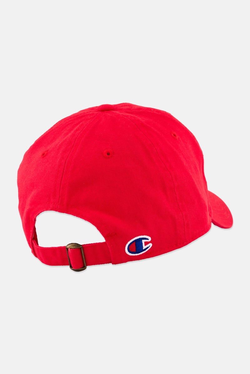 Champion Kids Boy Brand Logo Adjustable Cap, Red - Image 2