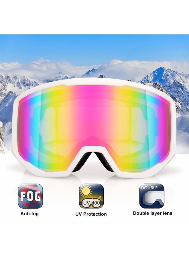 EXP VISION Ski/Snowboard Goggles for Men Women, OTG Snow Goggles Anti Fog UV Protection - Image 2