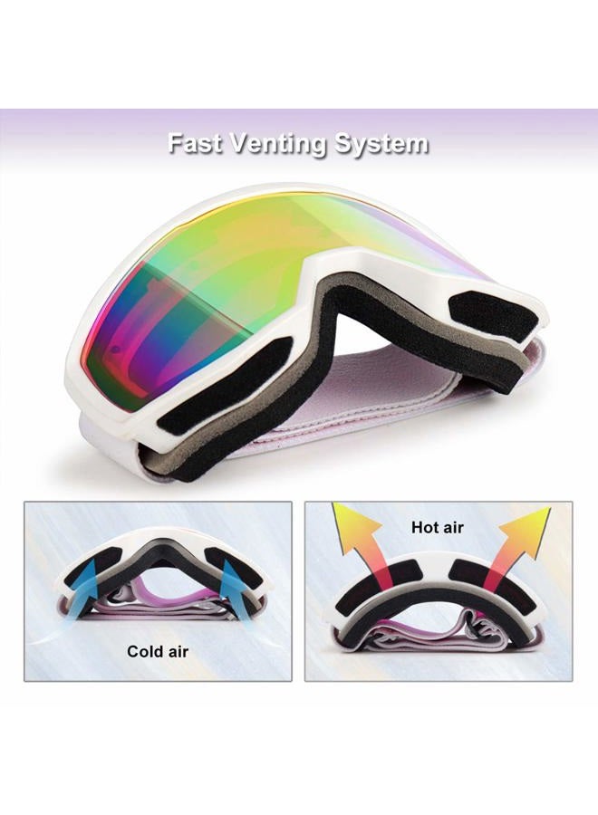 EXP VISION Ski/Snowboard Goggles for Men Women, OTG Snow Goggles Anti Fog UV Protection - Image 3