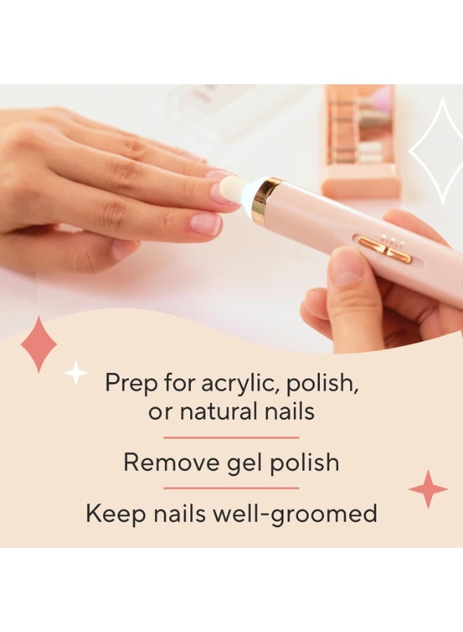Flawless Finishing Touch Flawless Salon Nails Kit – All-in-One Electronic Nail File, Manicure & Pedicure Tool for Shaping, Buffing, and Polishing - Image 5