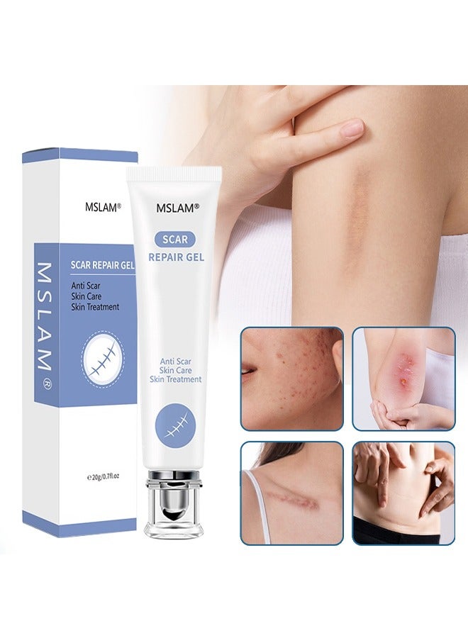 MSLAM Scar Repair Gel, Scar Removal Cream Suitable For New And Old Scars On Cuts, Stretch Marks, Face and Body Burn Recovery Cream (20g) - Image 1