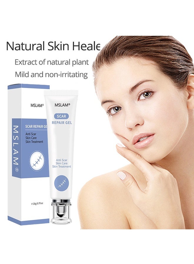 MSLAM Scar Repair Gel, Scar Removal Cream Suitable For New And Old Scars On Cuts, Stretch Marks, Face and Body Burn Recovery Cream (20g) - Image 2