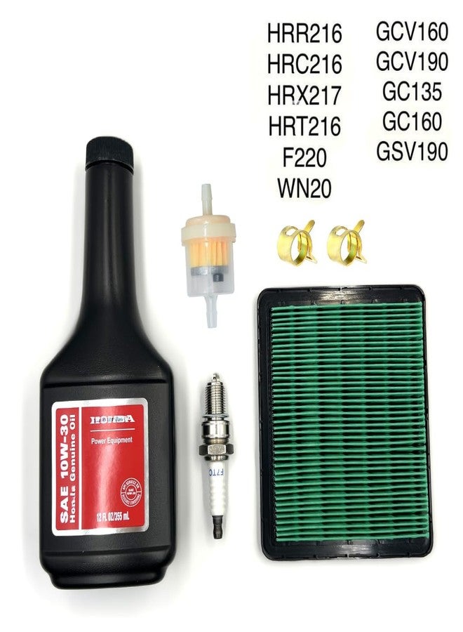 KINDZA TUNE UP KIT FOR HONDA GCV135 GC160 GCV160 GCV190 GC135 LAWN MOWER HRR216 HRC216 HRT216 HRX217 F220 WN20 MOTOR OIL AIR FILTER SPARK PLUG AIR FILTER - Image 2