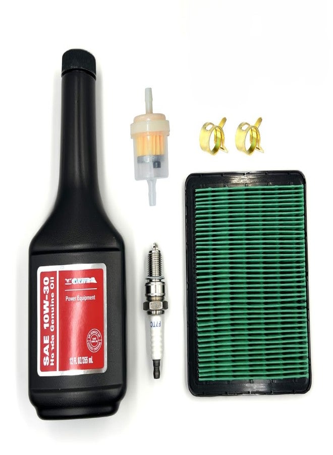 KINDZA TUNE UP KIT FOR HONDA GCV135 GC160 GCV160 GCV190 GC135 LAWN MOWER HRR216 HRC216 HRT216 HRX217 F220 WN20 MOTOR OIL AIR FILTER SPARK PLUG AIR FILTER - Image 1