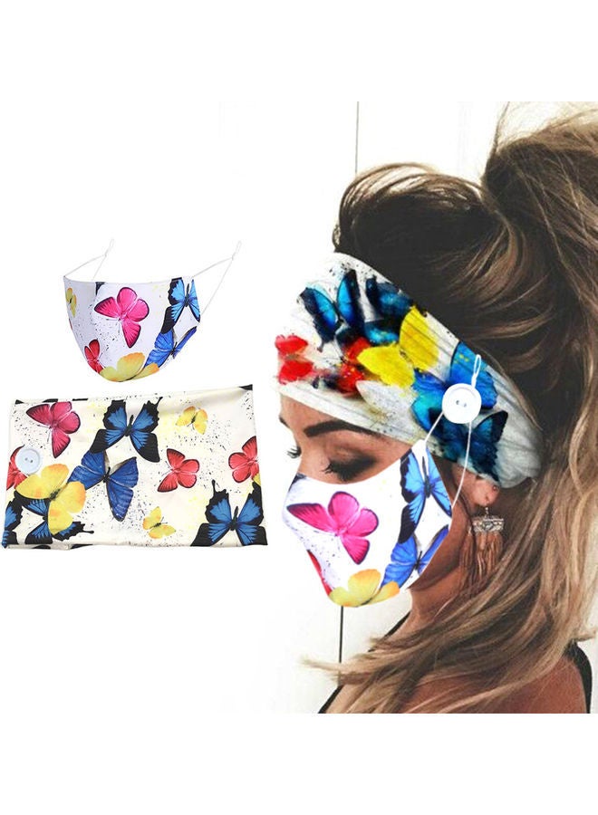 NIBEMINENT Colorful Headband with Buttons multicolour 5.00 x 5.00cm - Image 2