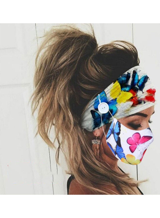 NIBEMINENT Colorful Headband with Buttons multicolour 5.00 x 5.00cm - Image 5