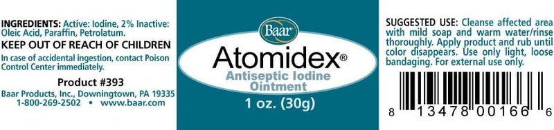 baar Atomidex Antiseptic Iodine Ointment - Image 2