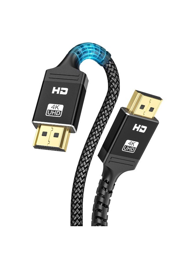 كابل HDMI بدقة 4K بمعدل 60 هرتز/معيار HDMI 2.0/سرعة عالية 18 جيجابت في الثانية (2 متر) - Image 1