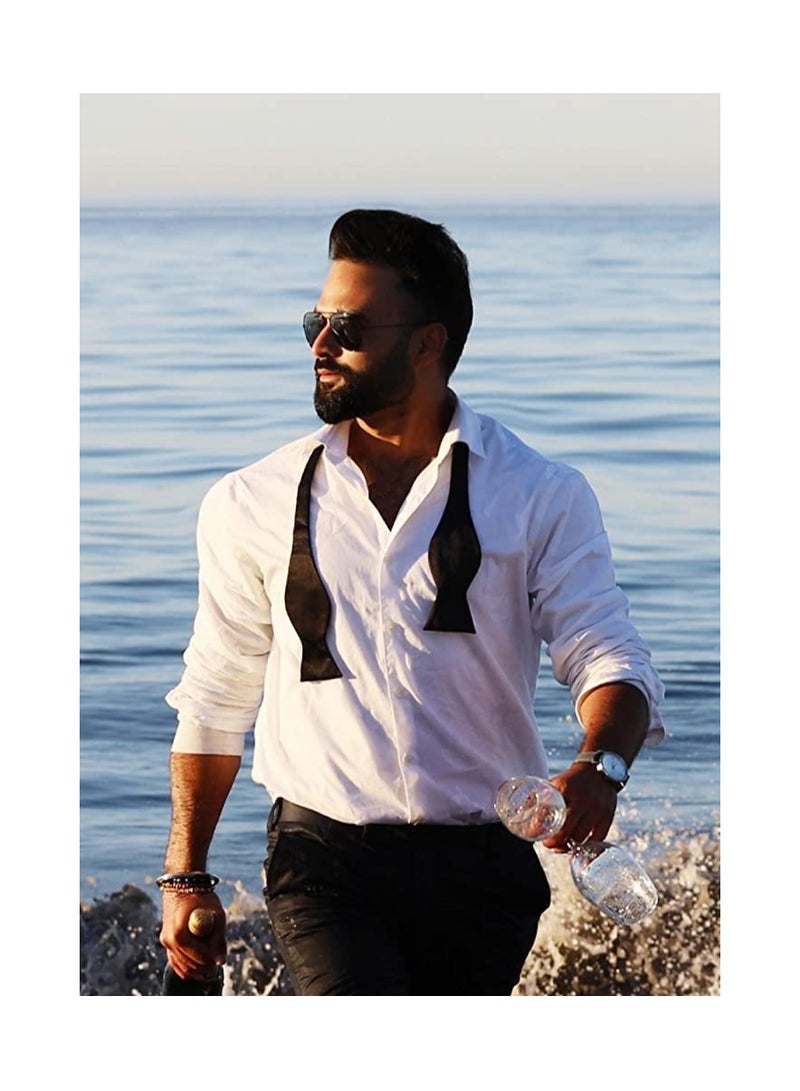 KASTWAVE Mens Self-tied Bow Ties, Solid Color Adjustable Men's Bow Ties for Tuxedo Suit Wedding, White (6Pcs) - Image 3