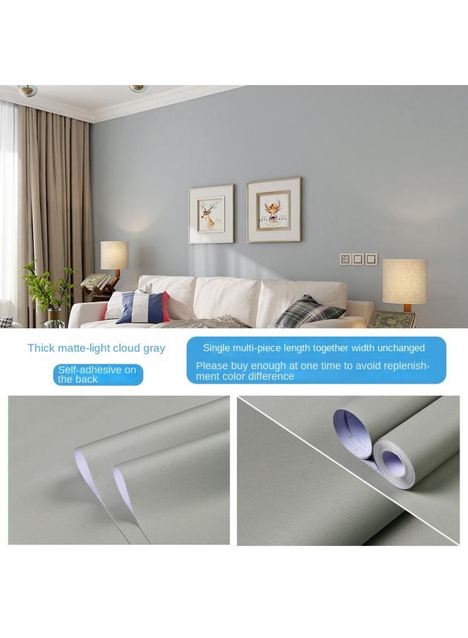 Bluejw Vintage Cement Gray Wallpaper Self-adhesive Waterproof Industrial Wind Self-adhesive Stickers Hotel Clothing Store Coffee Shop Wallpaper Self-adhesive - Image 1