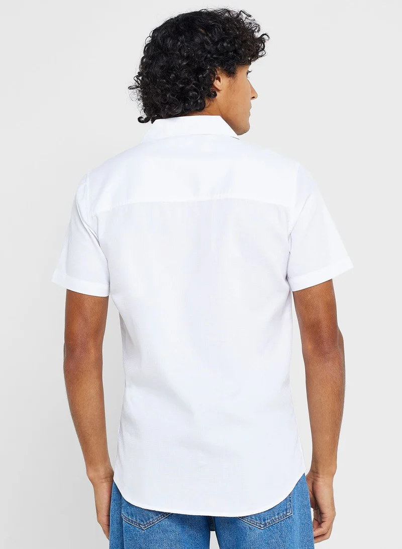 سفنتي فايف Pure Cotton Casual Double Pocket Shirt