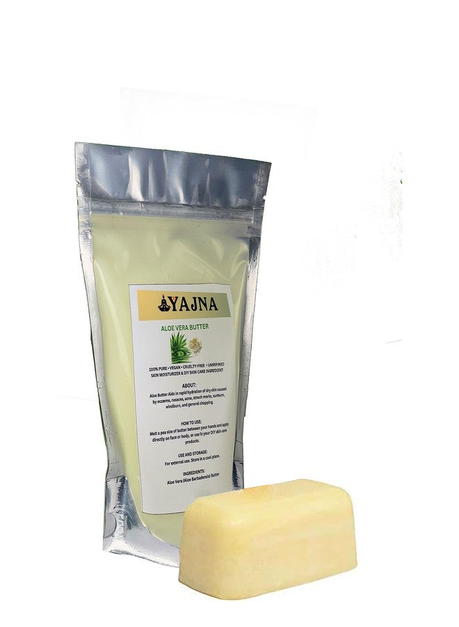 Yajna Organic Raw Aloe Vera Butter 100% Pure,Natural & Unrefined| Skin Moisturizer For Face, Body & Hair| 4 OZ/115 GM Ivory/White Grade A | DIY Creams, Balms, Lotions, Soaps| Softens Dry & Tough Skin - Image 4