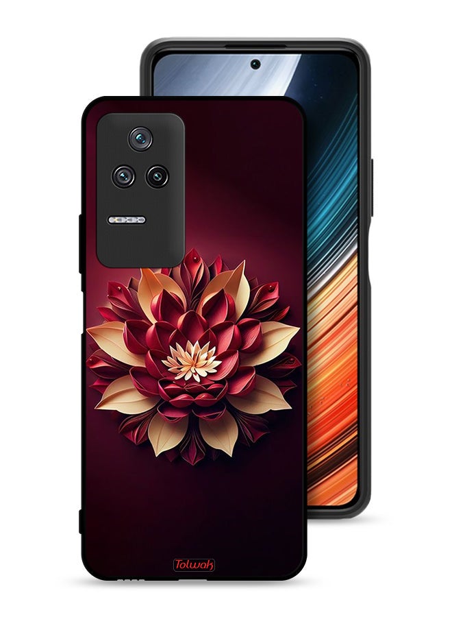 Tolwak Xiaomi Redmi K40S Protective Case Cover Flower Abstract Design - Image 1
