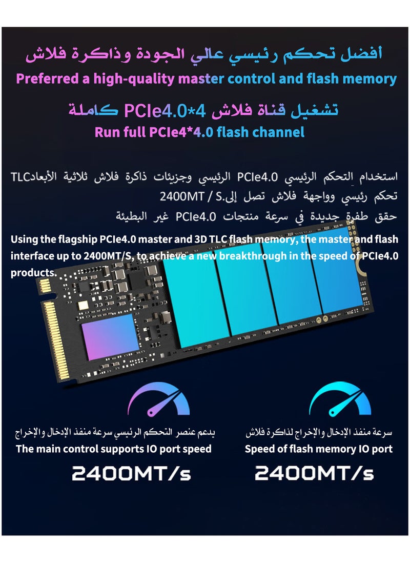 Predator - 1TB 7200MB/s SSD PCIe NVMe Gen4 M.2 2280, Internal Solid State Drives, ONLY Compatible with PS5 SLIM - Image 1