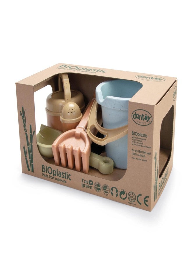 Dantoy: BIO Sand & Garden Set - 4 Piece Playset - Pretend Gardening, Outdoor Beach-Backyard-Sandbox Toy, Recycled Plastic, Kids & Toddlers Ages 2+ - Image 2