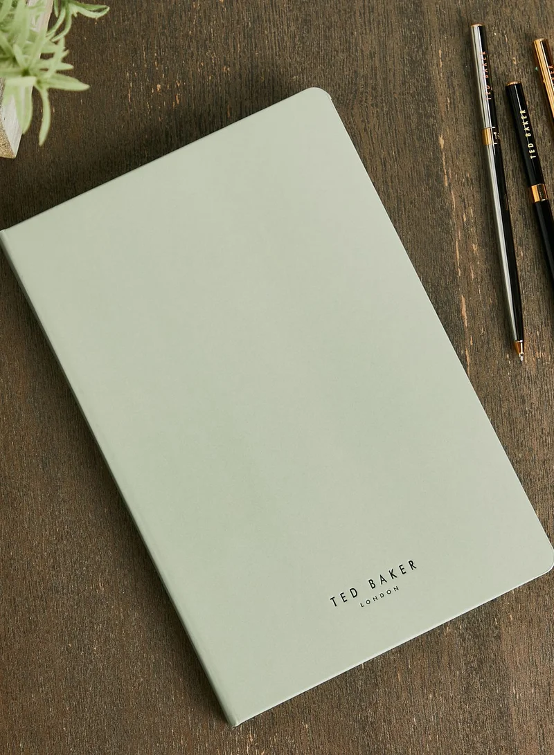 Ted Baker Green A5 Plain Notebook